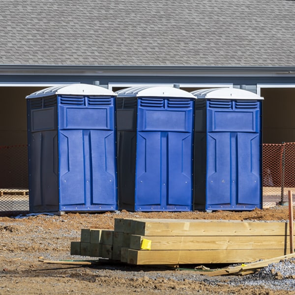 what is the expected delivery and pickup timeframe for the portable toilets in New Minden IL